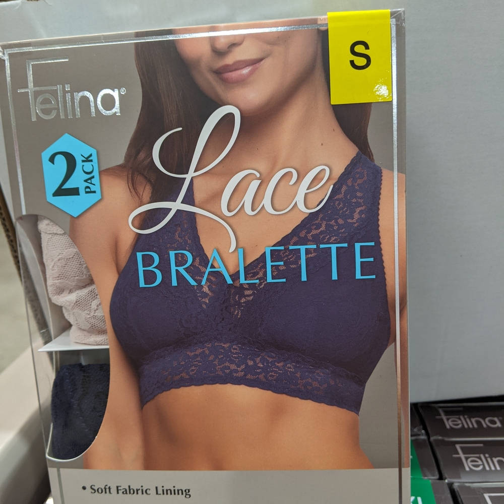 Felina Lace Bralette 2-Pack - Deep Blue